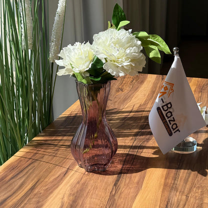 Roselle Curved Glass Vases