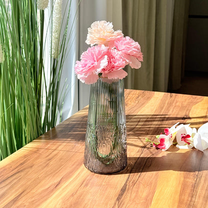 Modern Rippled Glass Vase