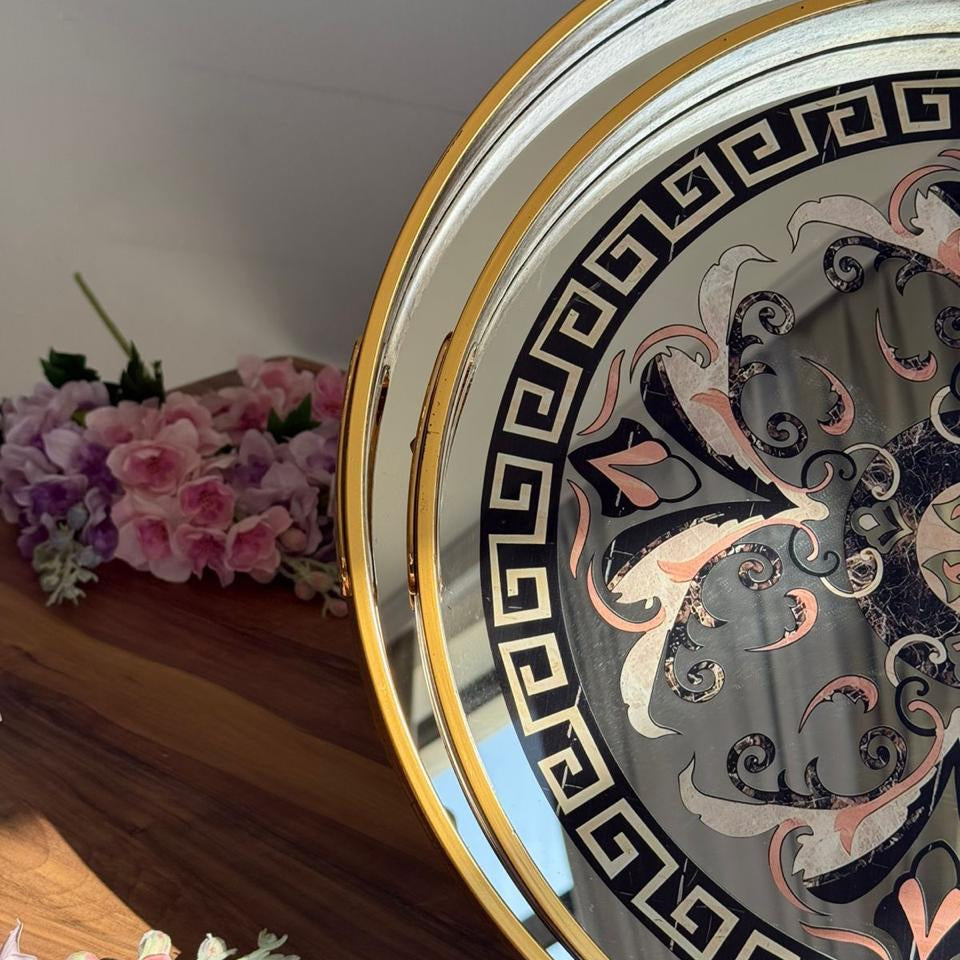 Golden Ornamental Classical Tray