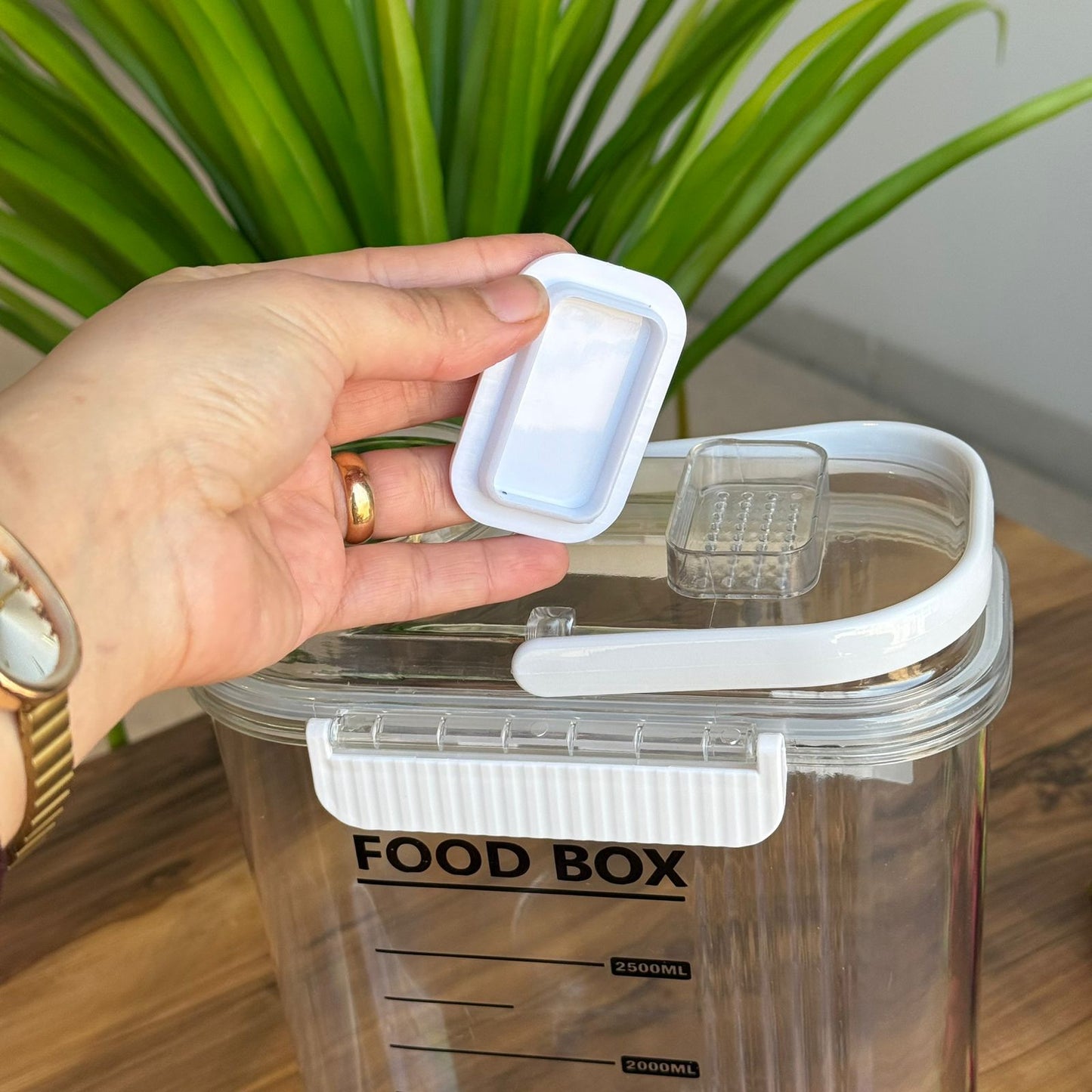 Storage Food Box With Measuring Cup