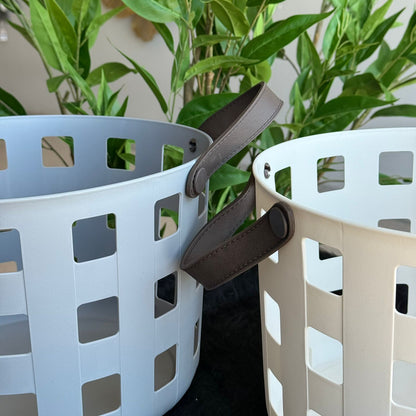 Multi-Purpose Round Storage Baskets With Handles