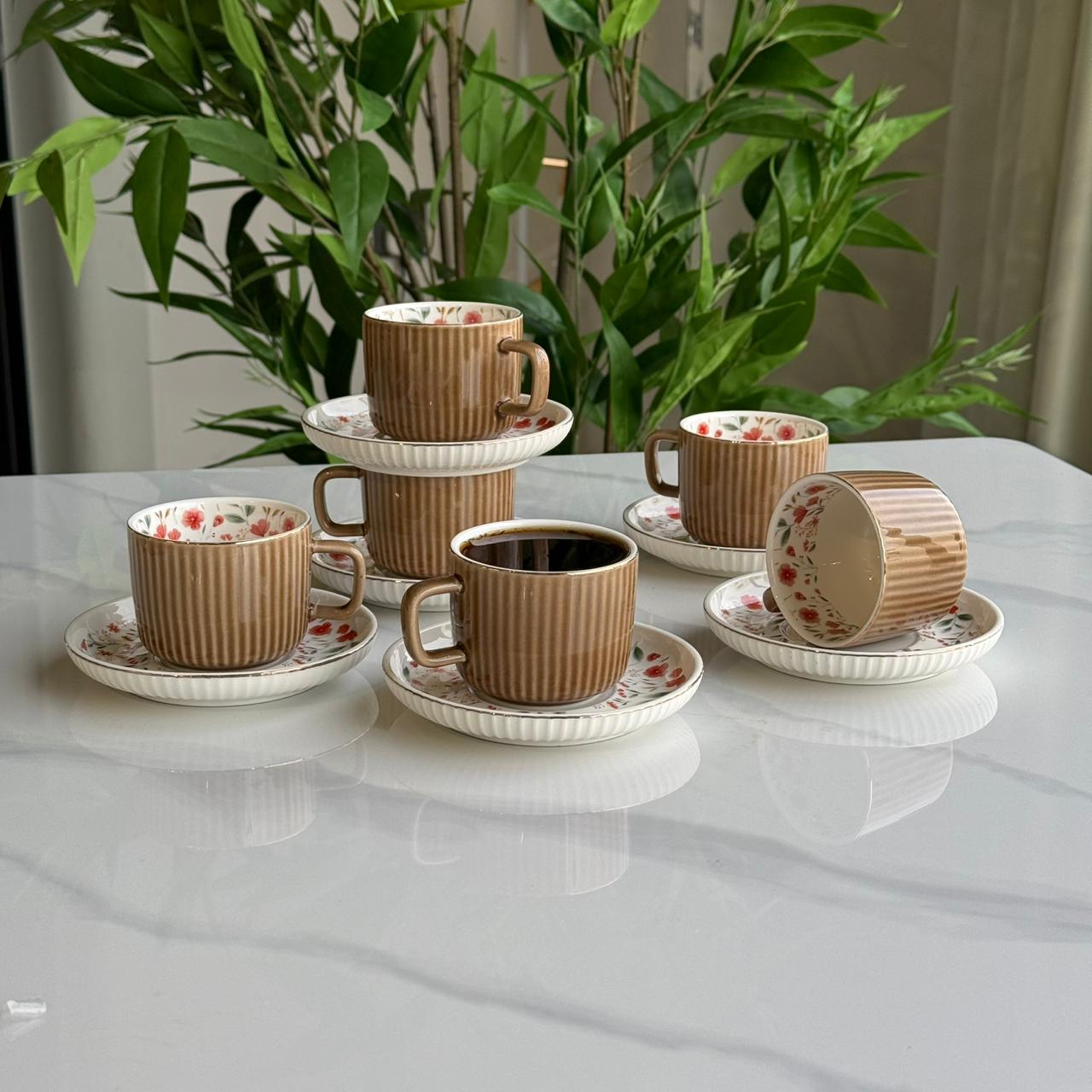 Elegance Design Coffee Cup & Saucer Set