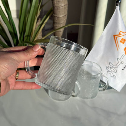 Elegant Glass Tea Cups - Set Of 3