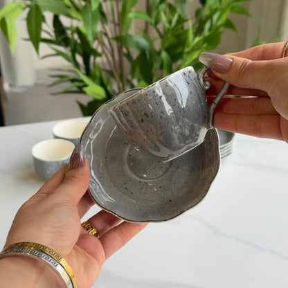 Classic Design Coffee Cup & Saucer Set