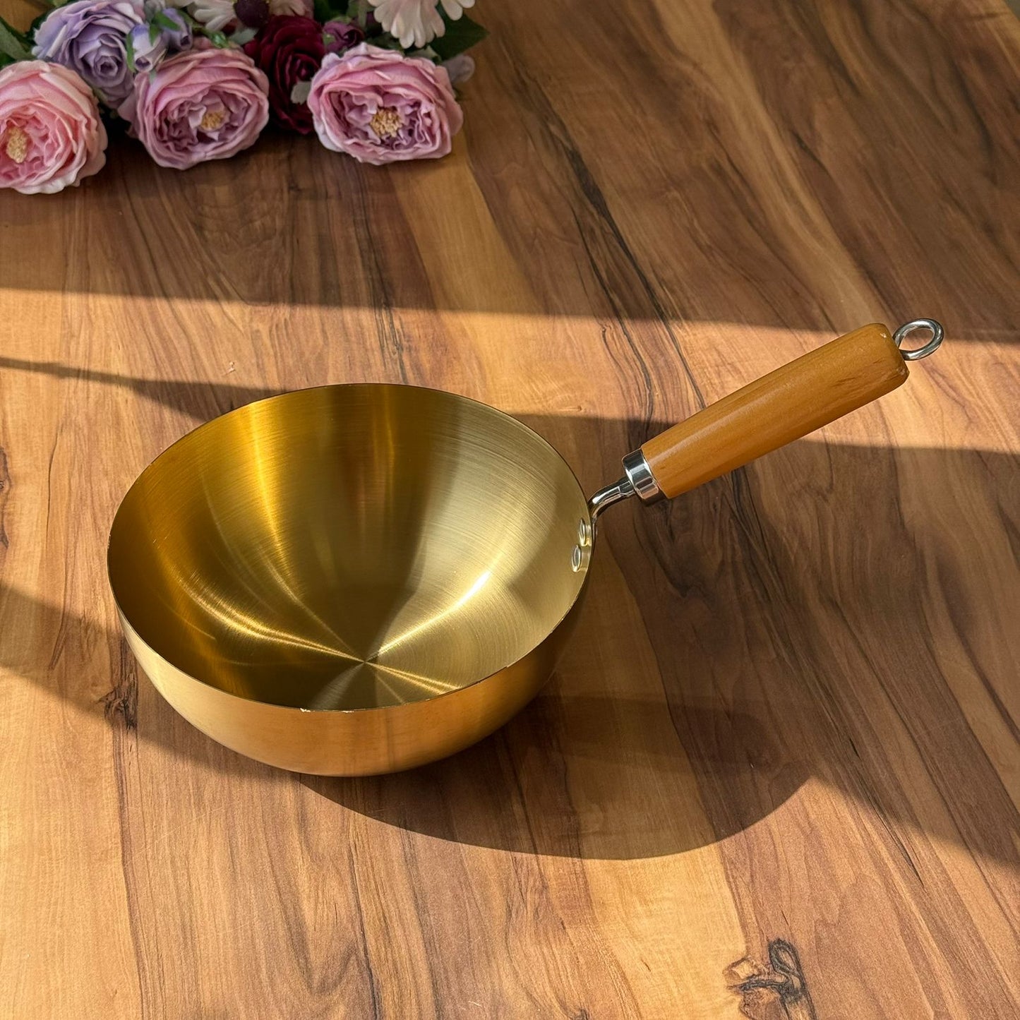 Luxury Frying Pan With Wooden Handle