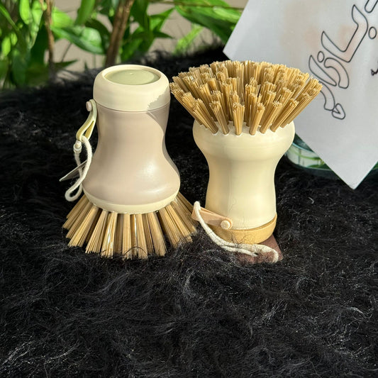 Soap-Dispensing Dish Cleaning Brush