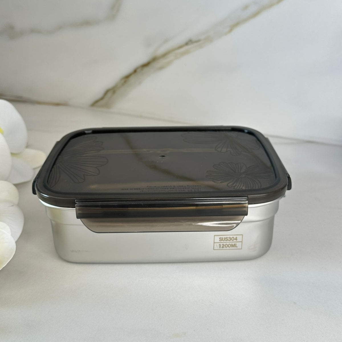 Set Of Stackable Steel Food Storage Containers With Lids