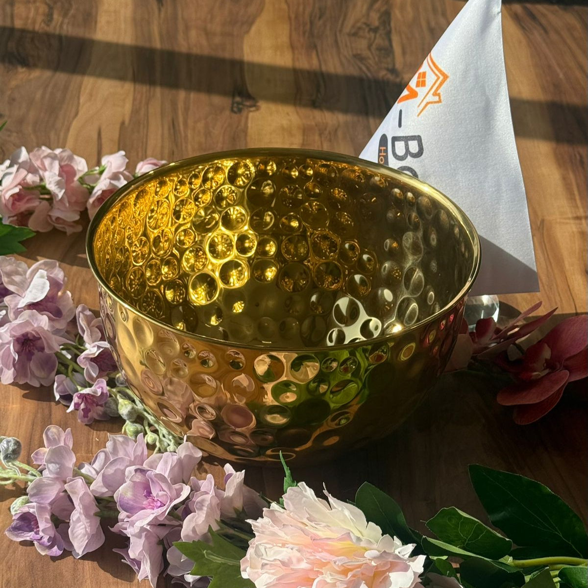 Golden Aura Hammered Bowl