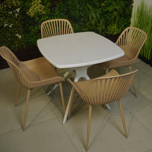 Daniela Chair & Durable Square Table Outdoor Furniture Set