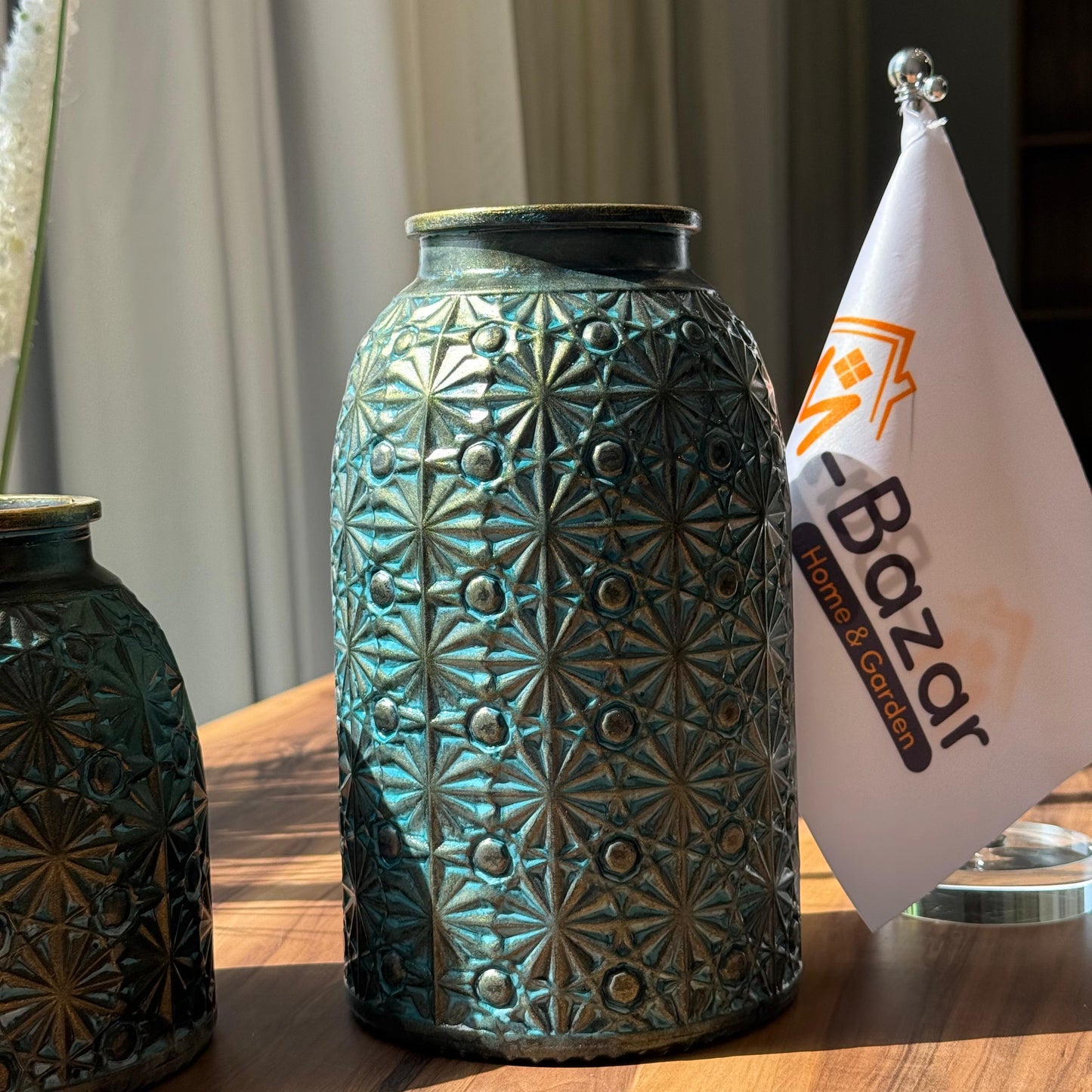 Artisan Embossed Decorative Vase