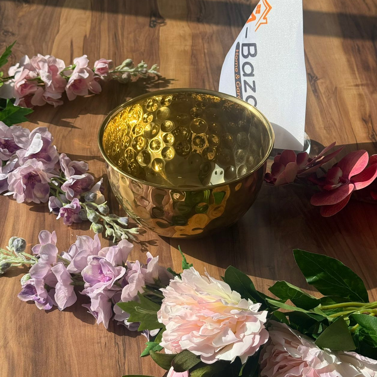 Golden Aura Hammered Bowl