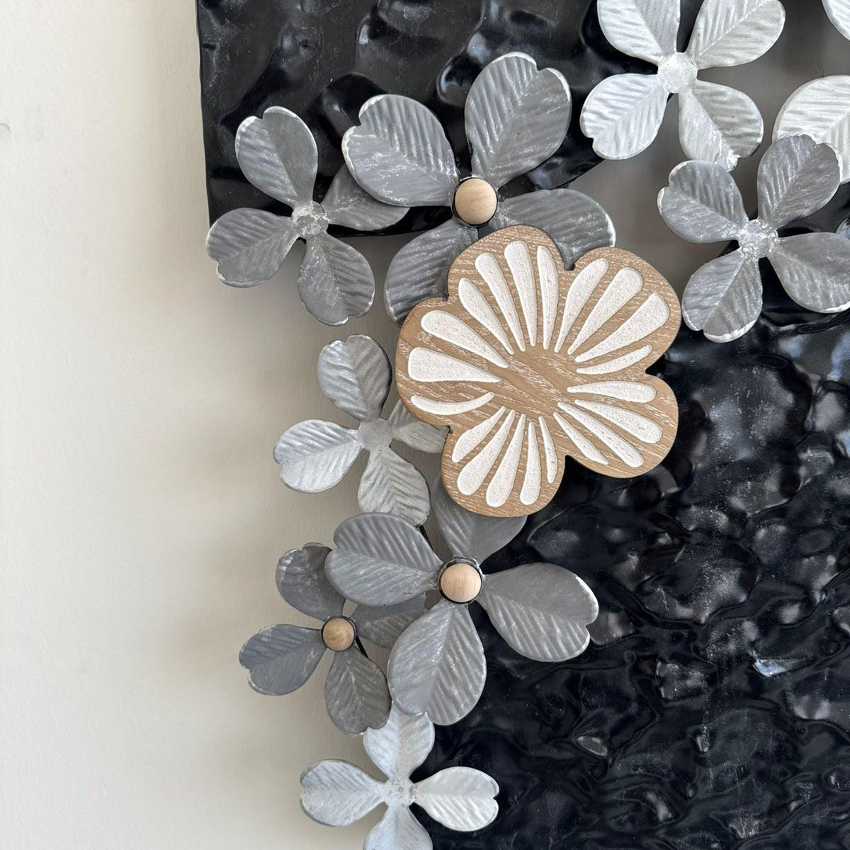 Metal Wall Decorative With Small Flowers