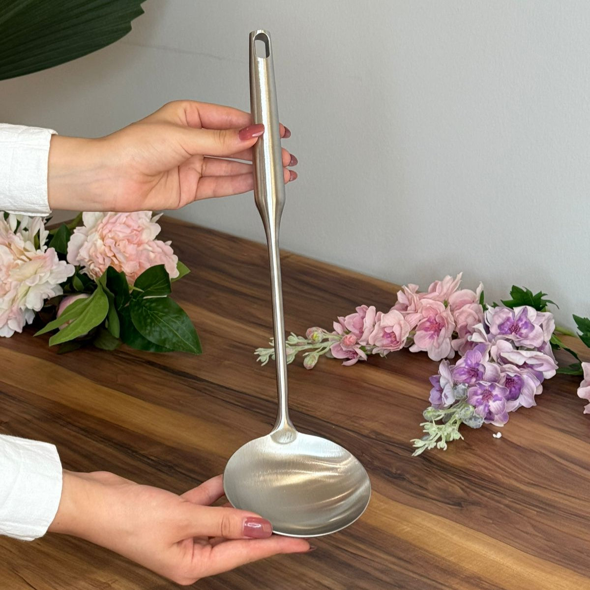 Elegant Gold Stainless Steel Cooking Utensil Set With Stand