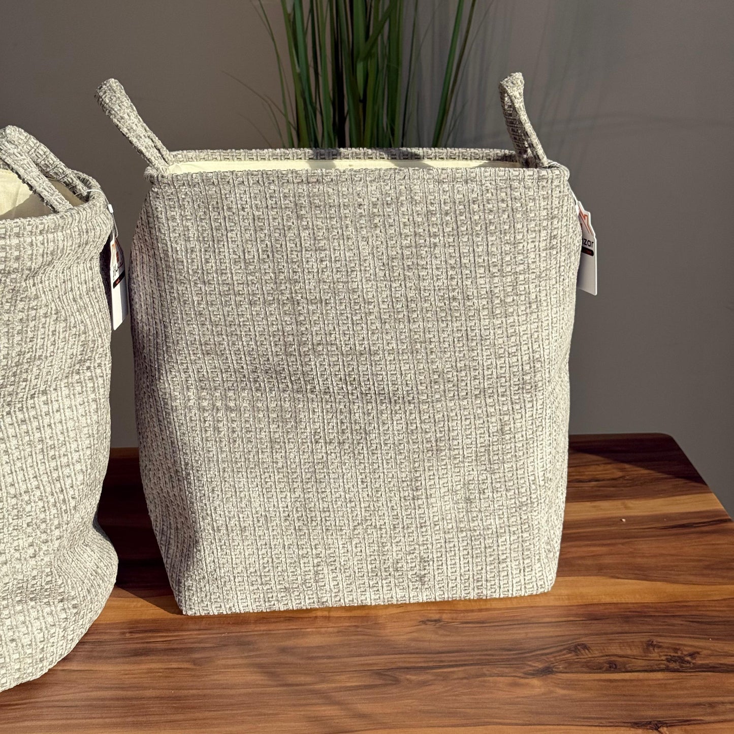 Textured Fabric Storage Baskets