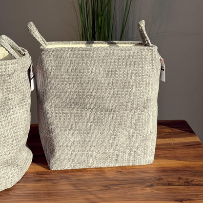 Textured Fabric Storage Baskets