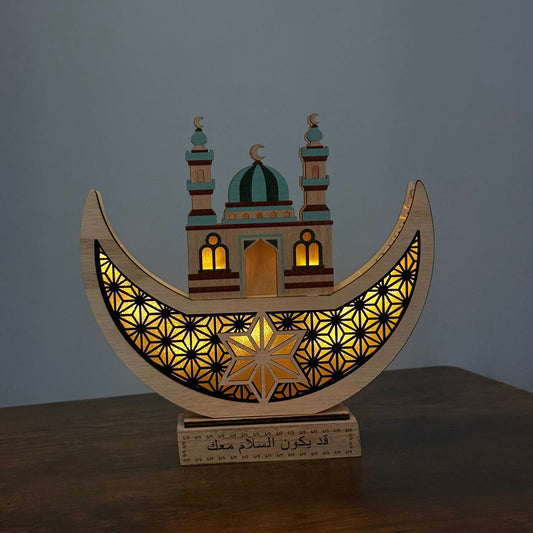 Crescent & Mosque Tabletop Decoration