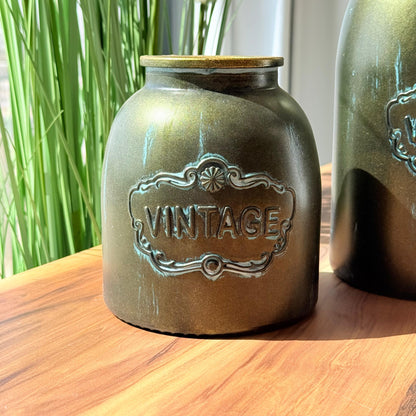 Vintage-Style Vase With Embossed Detail