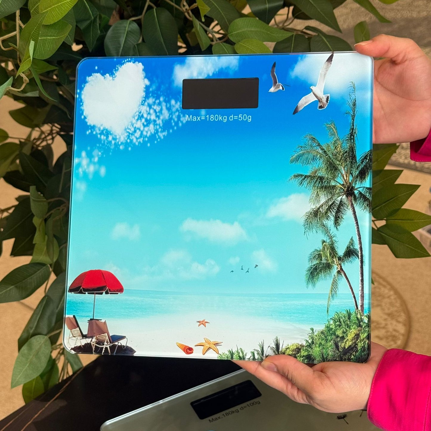 Elegant Multi-Color Glass Digital Scale