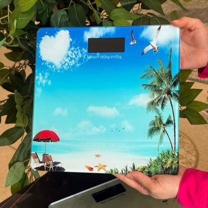 Elegant Multi-Color Glass Digital Scale