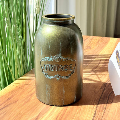 Vintage-Style Vase With Embossed Detail