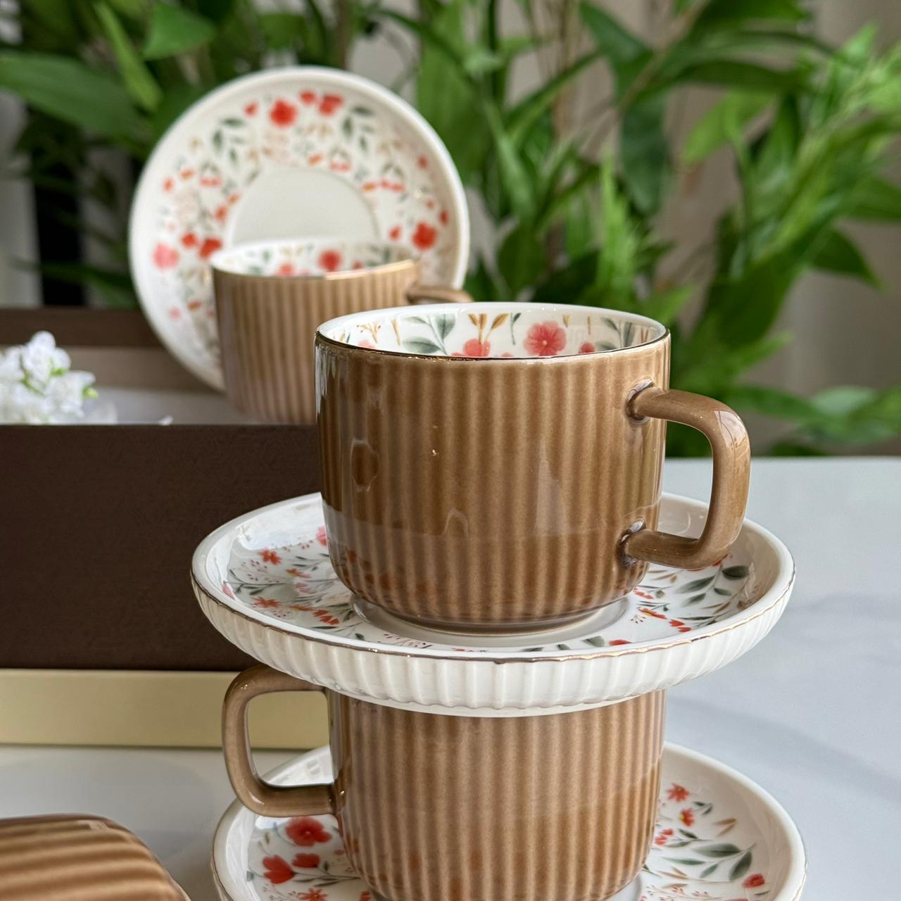 Elegance Design Coffee Cup & Saucer Set