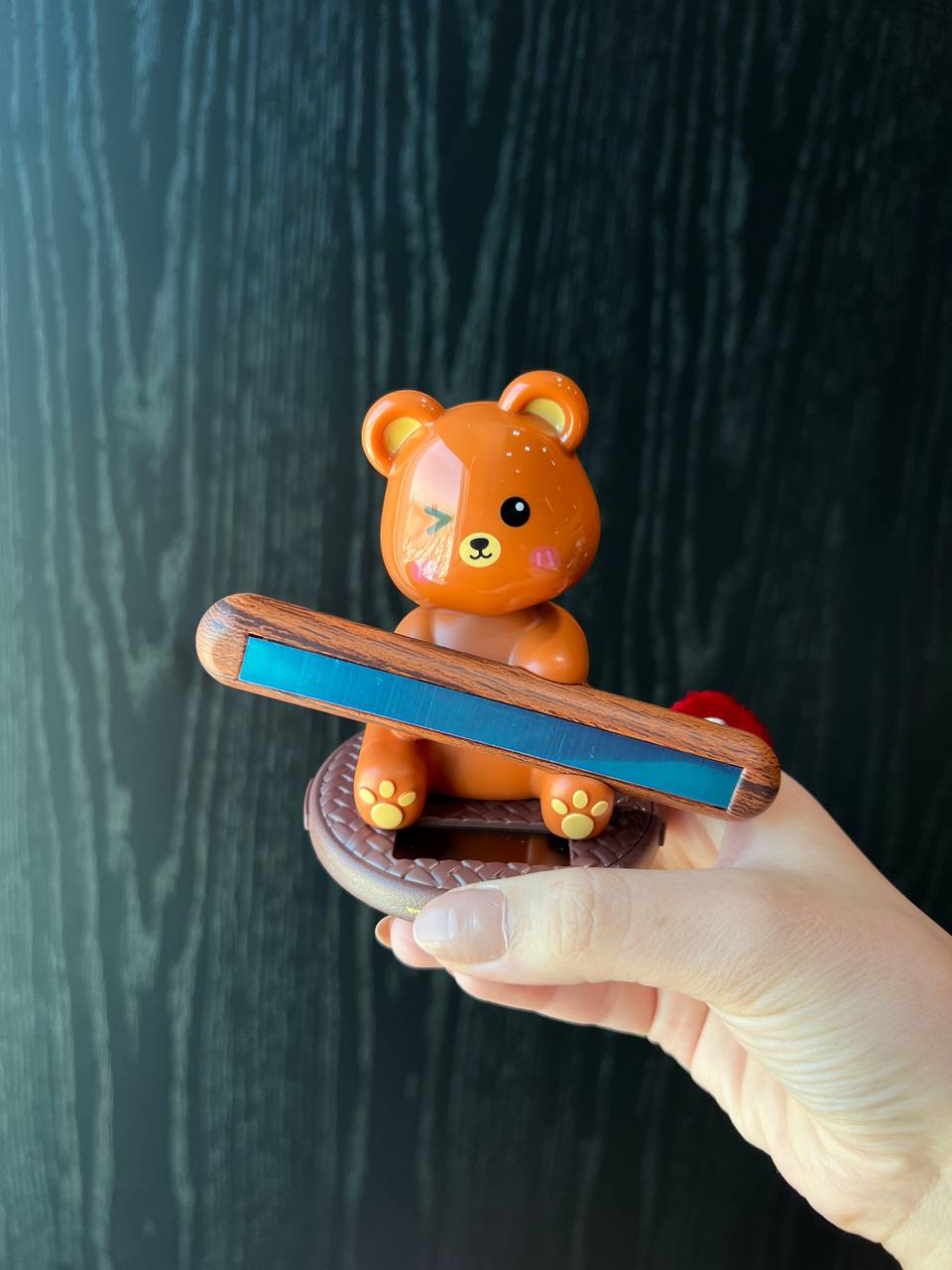 Solar Teddy Bear Number Holder