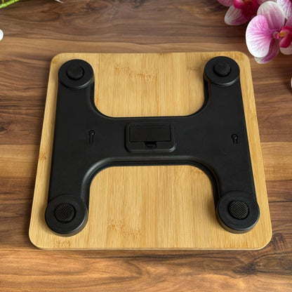 Wooden Bamboo Body Weight Scale with Digital LCD Display