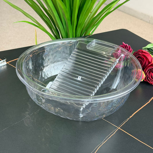 Multi-Purpose Wash Basin With Built-In Washboard