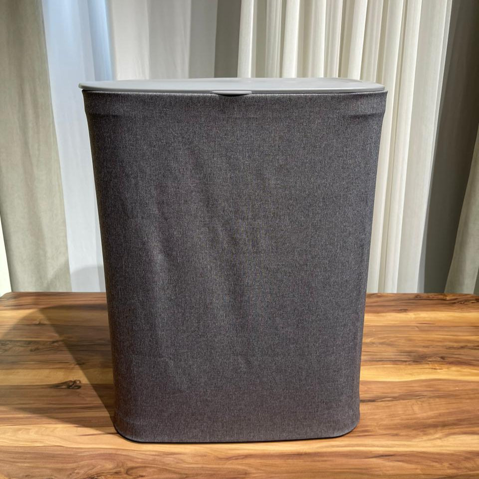 Dual-Compartment Fabric Laundry Hamper