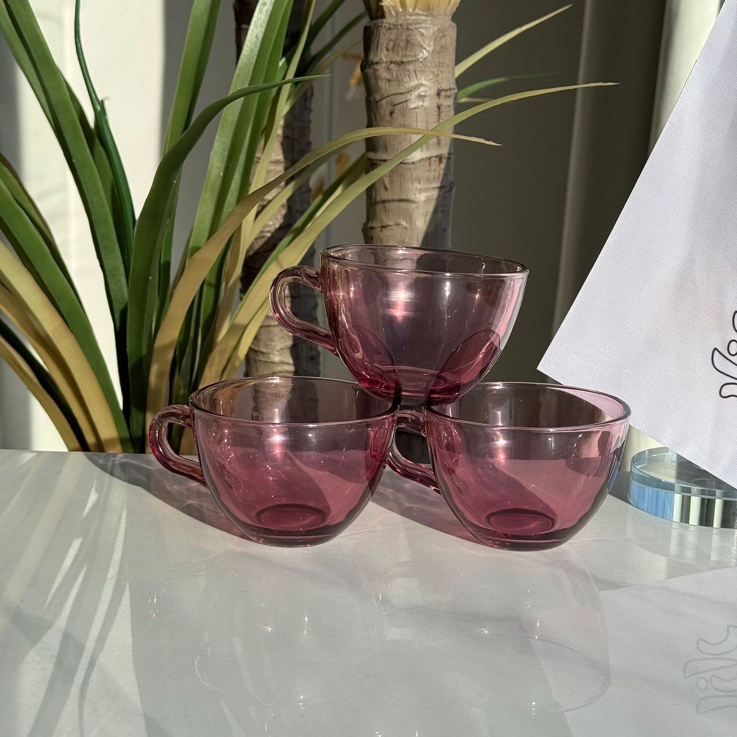 Elegant Glass Tea Cups