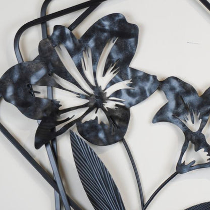 Elegant Black Metal Wall Art Decor