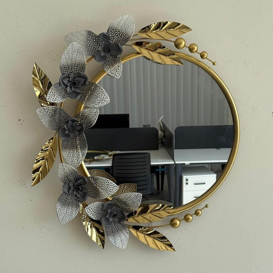 SMB0229 24 Golden Rim Wall Mirror & Decoration