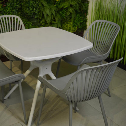 Daniela Chair & Durable Square Table Outdoor Furniture Set