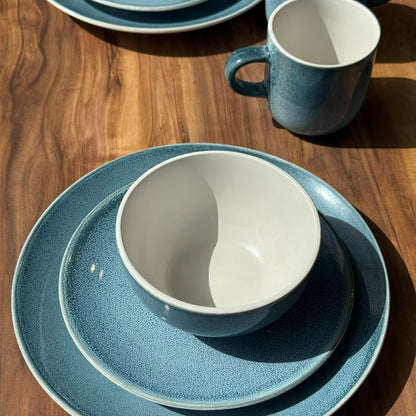 Celeste Wave-16-PCS Luxe Ocean Blue Dinnerware Set