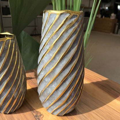 Golden Spiral Luxe Vase Collection