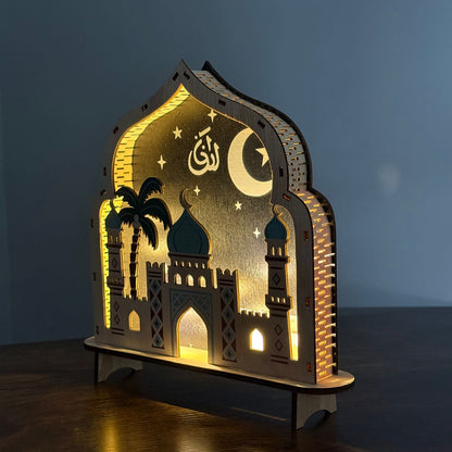 Crescent Night Mosque table Decoration
