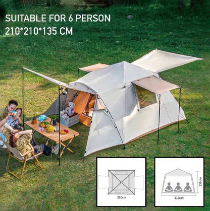 4-6 Person Portable Folding Camp Tent