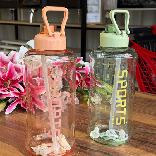Sport Drinking Bottle With Straw