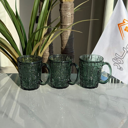 Luxury Glass Tea Cups - Set Of 3