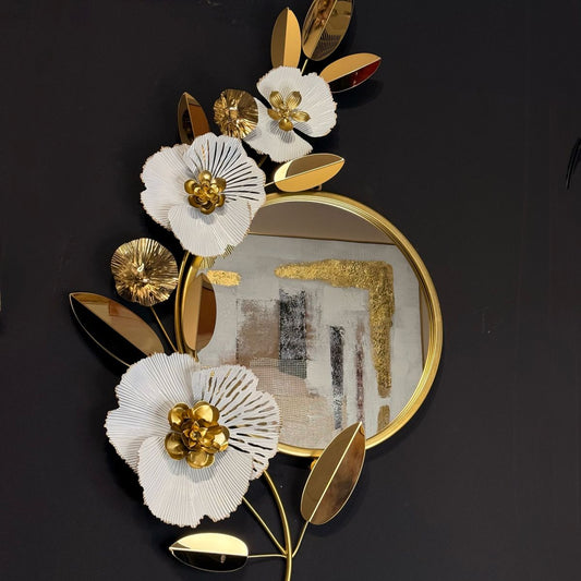 SMB0232 24 Golden Rim Wall Mirror & Decoration