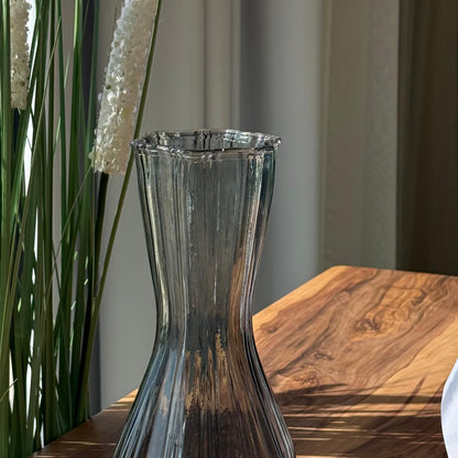 Roselle Curved Glass Vases - Black