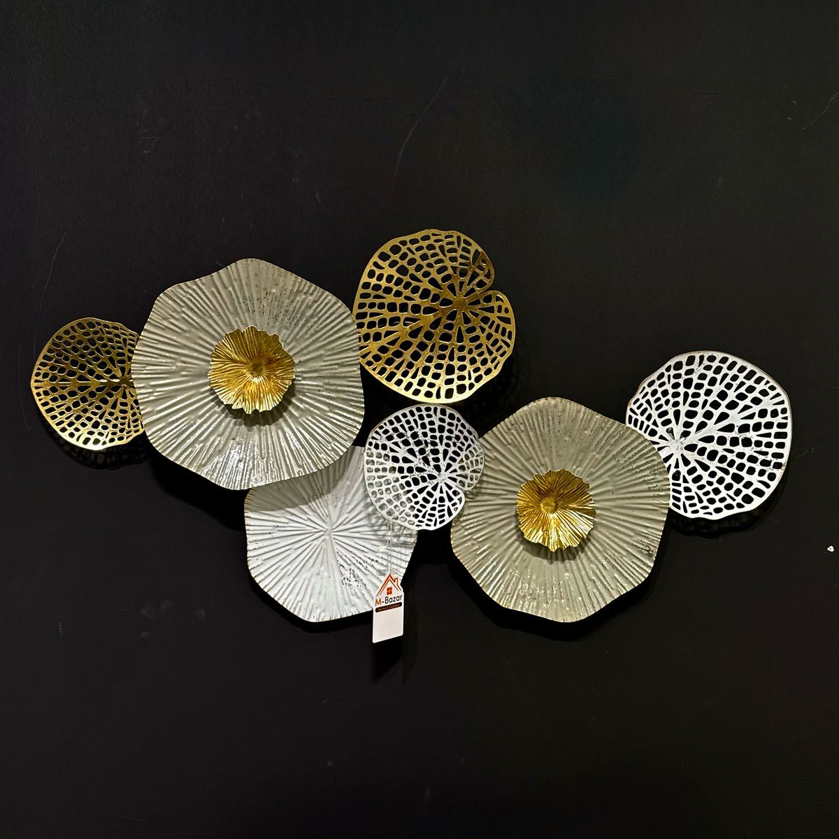 Modern Flower With Leaves Wall Decor