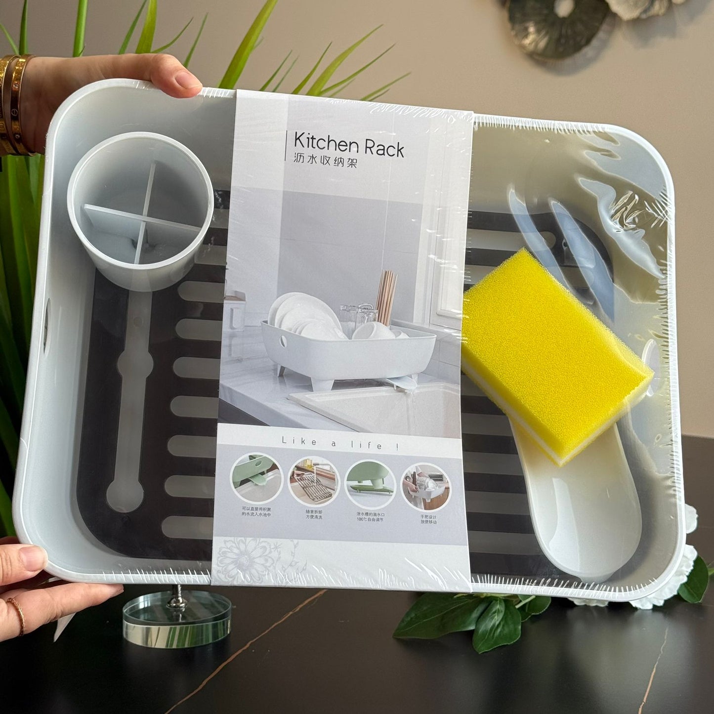Durable Plastic Kitchen Dish Drying Rack