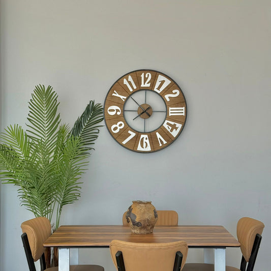 Wooden Wall Mounted Clock