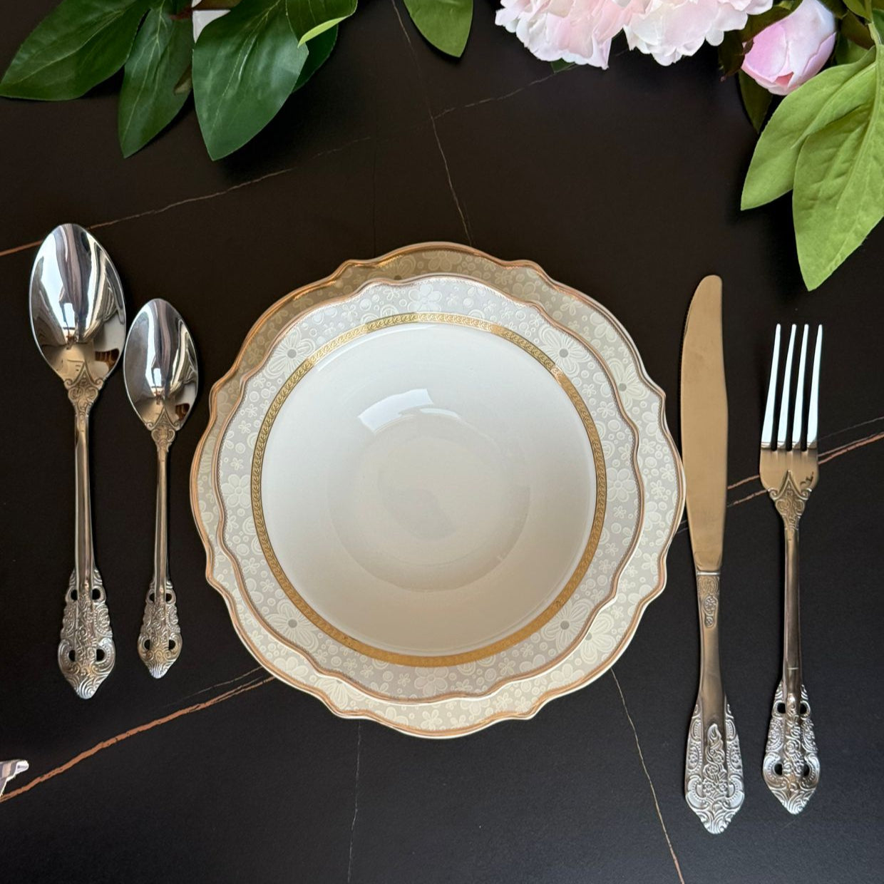 Classic Elegant Steel Cutlery Collection