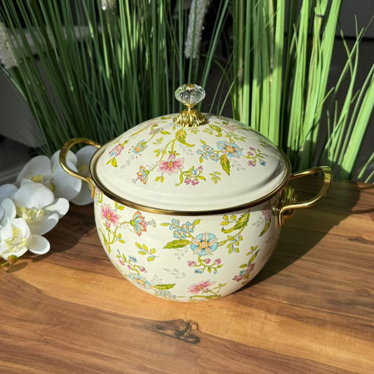 Vintage Bloom Enamel Cookware
