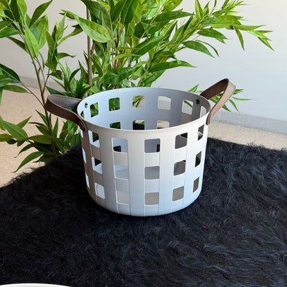 Multi-Purpose Round Storage Baskets With Handles