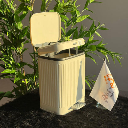 دواسة فاخرة وصندوق قمامة ضغط مع دلو داخلي
