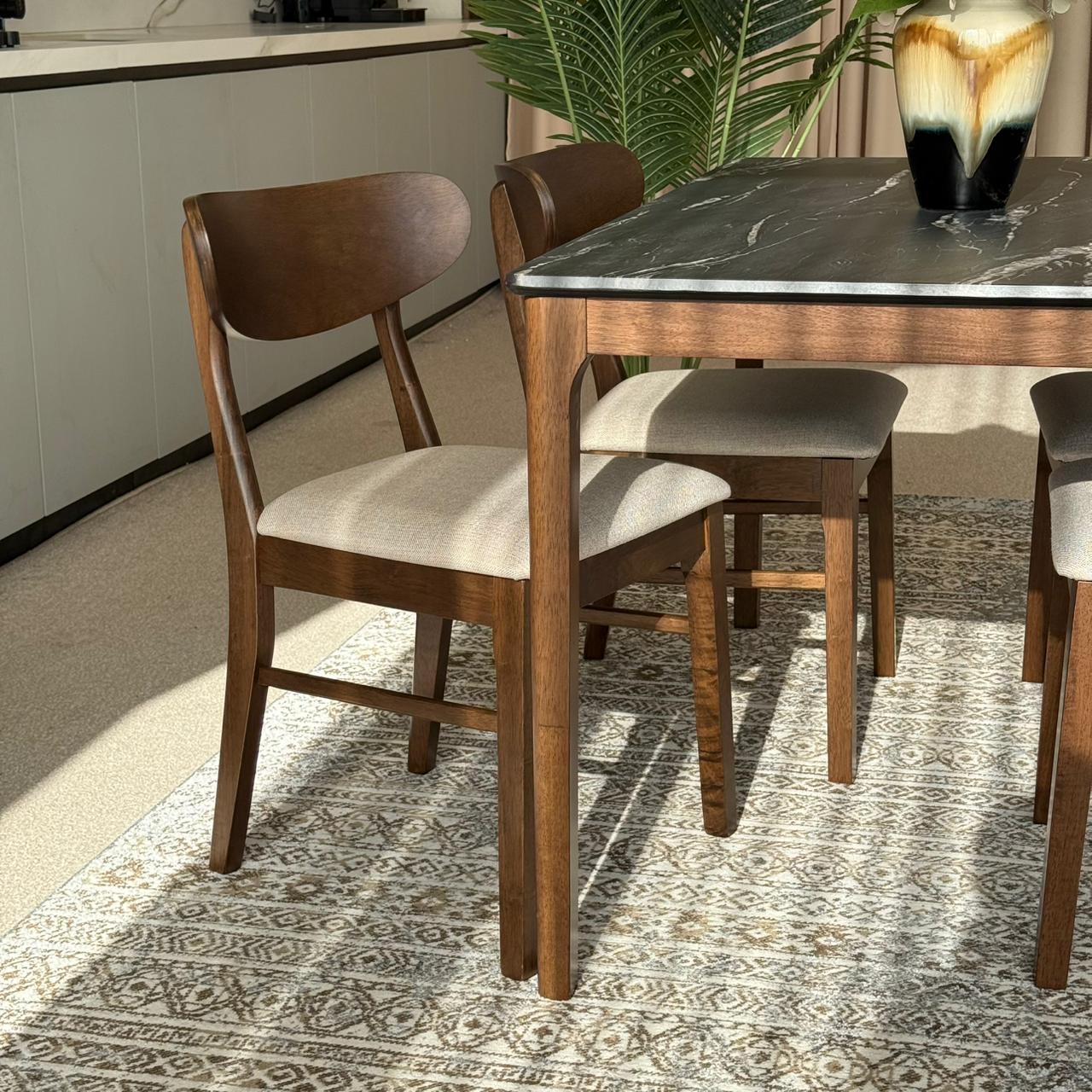 ADRIAN LETIZA Table with IYAN Modern Chairs – Luxury Dining Set