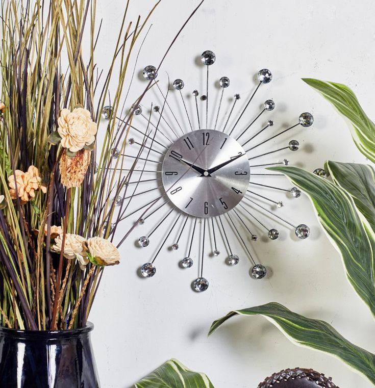 Wall Diamond Design Hanging Clock